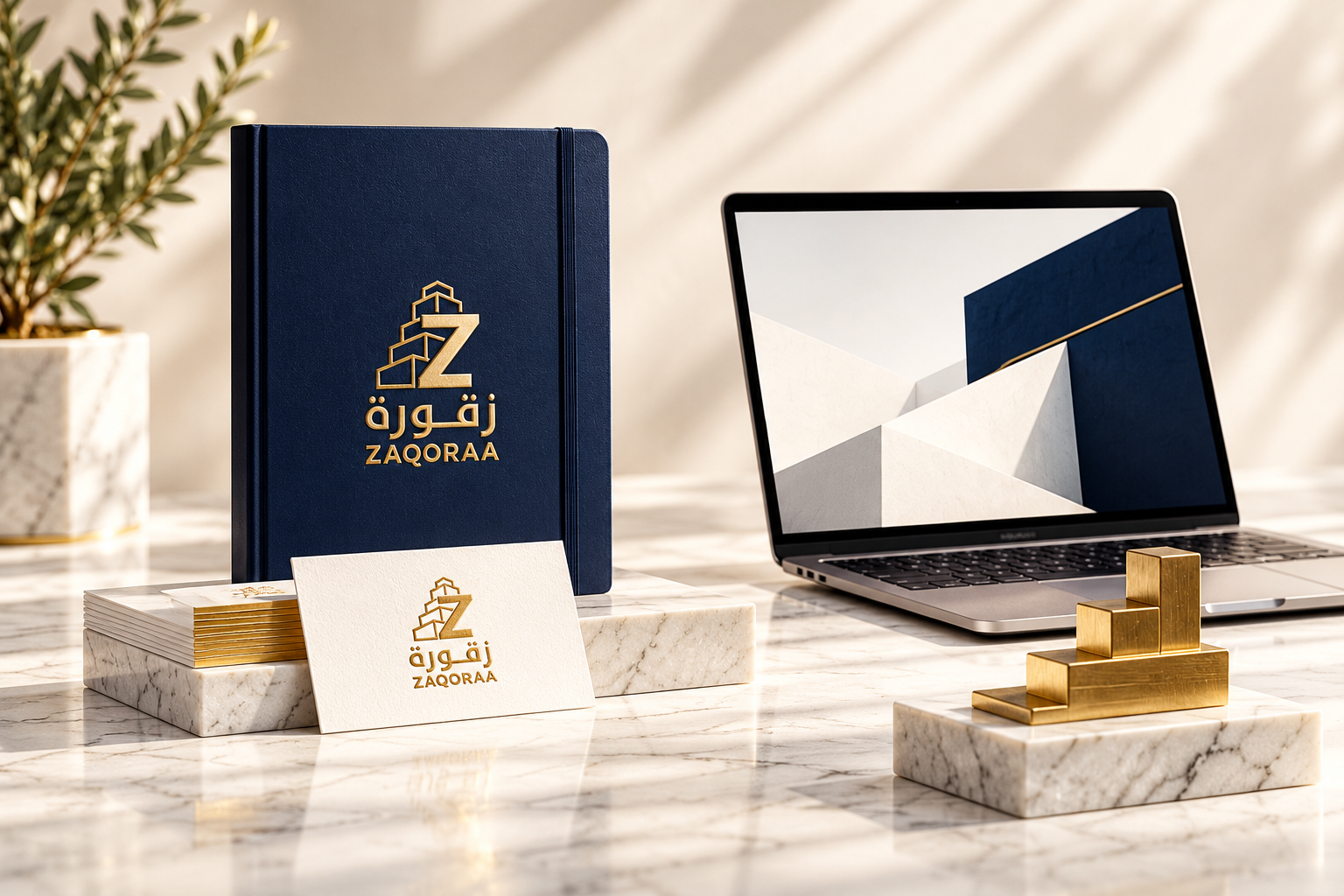تصور الهوية البصرية لزقورة